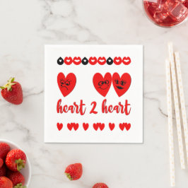 Guardanapo De Papel Coração a Coração