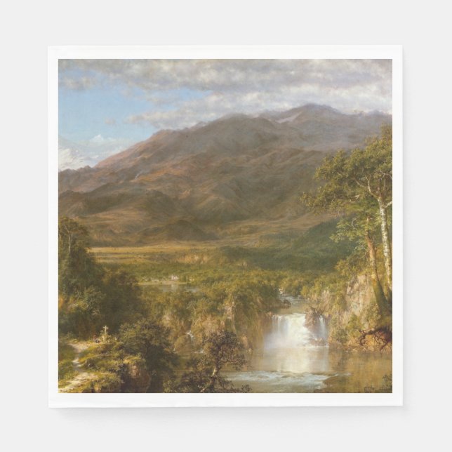 Guardanapo De Papel Coração dos Andes (paisagem sul-americana) (Frente)