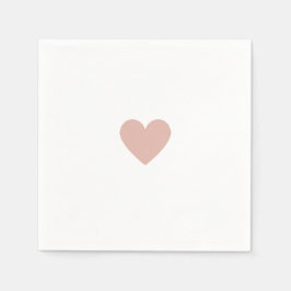 Guardanapo De Papel Coração Rosa do Dia dos Namorados