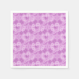 Guardanapo De Papel Corações Roxos e Diamantes