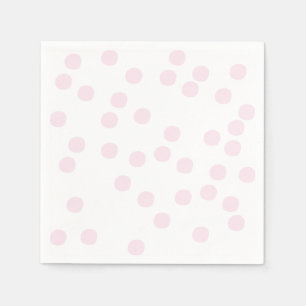 Guardanapo De Papel Coram os confetes cor-de-rosa/Polkadots