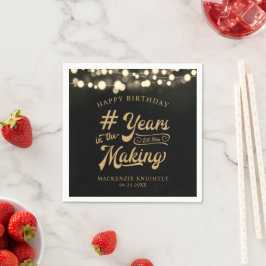 Guardanapo De Papel Corda de Aniversário - ANOS-LEVES NO FAZER