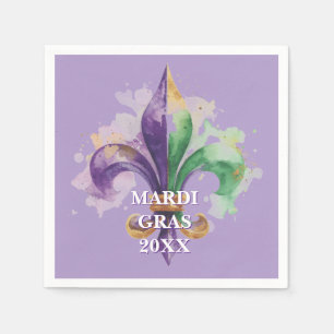 Guardanapo De Papel Cores Elegantes Personalizadas de Mardi Gras