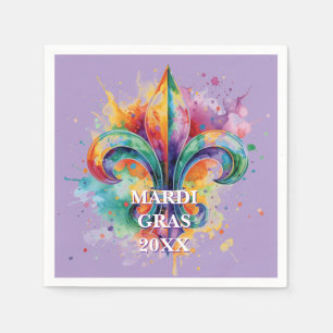Guardanapo De Papel Cores Elegantes Personalizadas do Mardi Gras