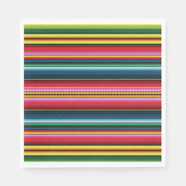 Guardanapo De Papel Cores mexicanas (Frente)