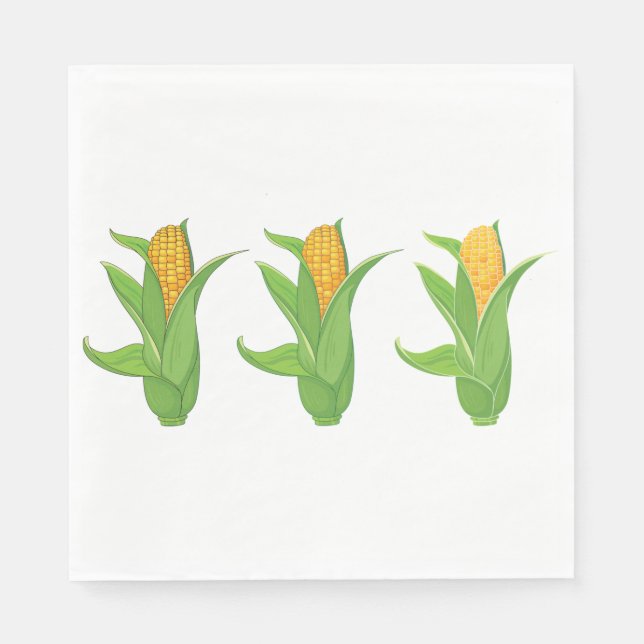 Guardanapo De Papel Corn Cobs Paper Napkins (Frente)