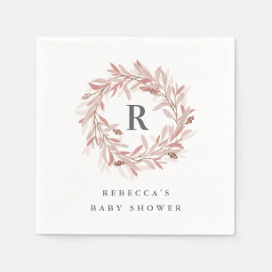 Guardanapo De Papel Coroa de Monograma Baby Shower