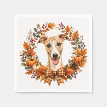Coroa de Outono Whippet