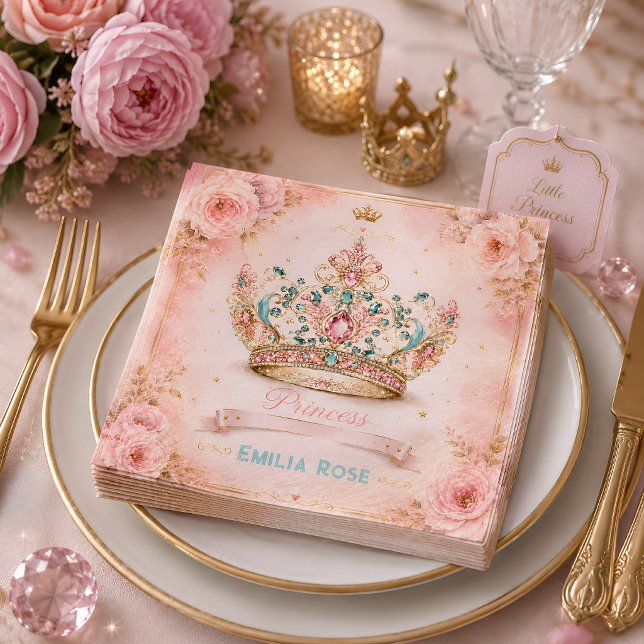 Guardanapo De Papel Coroa de Princesa Aniversário (Criador carregado)