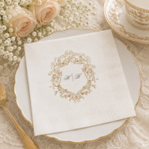 Coroa Floral Clássica Monograma Casamento