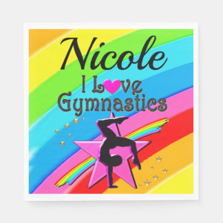 GUARDANAPO DE PAPEL COROSO EU AMO GINÁSTICA PERSONALIZADA DESIGN