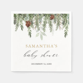 Guardanapo De Papel Corotas-de-pinheiros-de-inverno russos