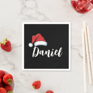 Guardanapo De Papel Correspondência Familiar Natal Xmas Nome Personali