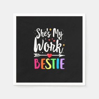 Guardanapo De Papel Correspondência Trabalho Melhor Amiga Ela é minha