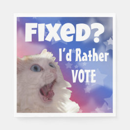 Guardanapo De Papel Correto? Eu Preferencialmente Voto