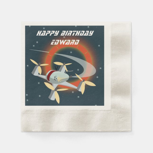 Guardanapo De Papel Corrida de Drone (Frente)