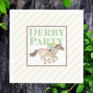 Guardanapo De Papel Corrida de Jockey com Cavalo do Partido Derby da W