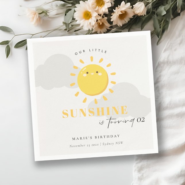 Guardanapo De Papel Corta Nosso Pequeno Amarelo Sunshine Qualquer Idad (Criador carregado)