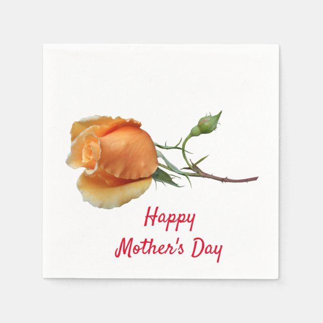 Guardanapo De Papel Corte de rosa solteiro (Frente)