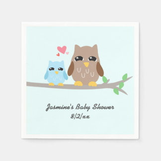Guardanapo De Papel Coruja Chá de fraldas Bonita