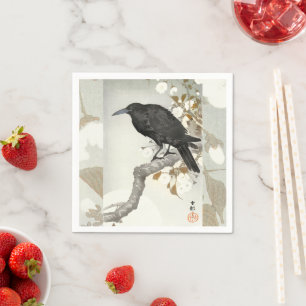 Guardanapo De Papel Corvo Corvo Koson Pássaro Japonês