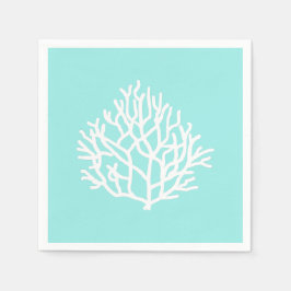 Guardanapo De Papel Costa do Travesseiro decorativo de praia de Coral 