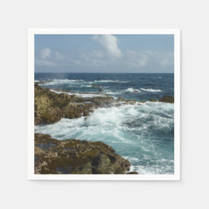 Guardanapo De Papel Costa Rocky de Aruba e Oceano Azul