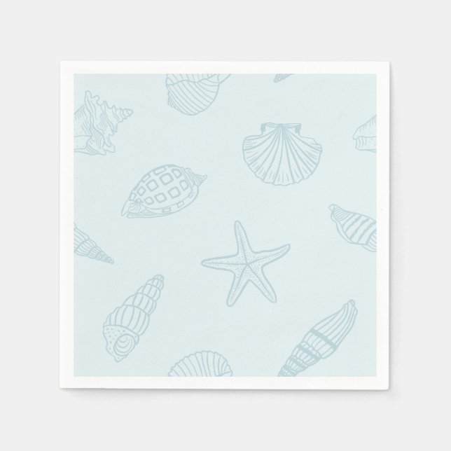 Guardanapo De Papel Costeira Dine Seafoam Blue (Frente)