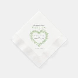 Guardanapo De Papel Costume de casamento da arte Mistletoy