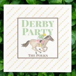 Guardanapo De Papel Costume de Corrida de Jockey com Cavalo do Partido