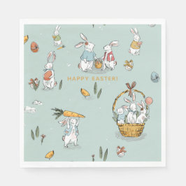 Guardanapo De Papel Costume de Ovo e Caça-Carrões de Páscoa