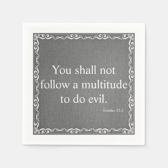 Guardanapo De Papel Cota de Escritura de Bíblia de Testamento Antigo - (Frente)