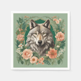 Guardanapo De Papel Cottagecore Wolf