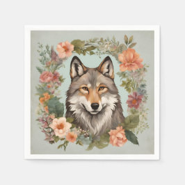 Guardanapo De Papel Cottagecore Wolf