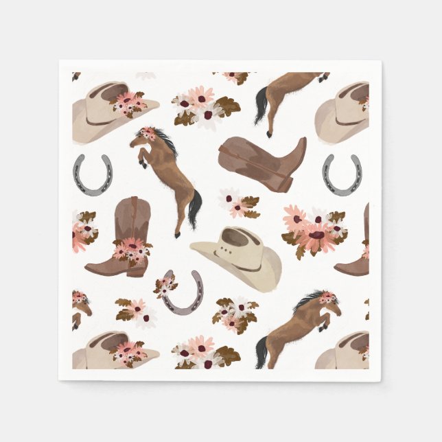 Guardanapo De Papel Country e Floral Napkins (Frente)