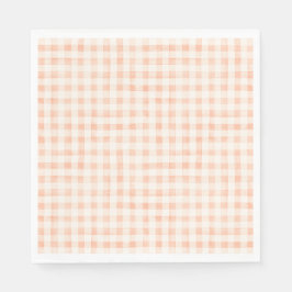 Guardanapo De Papel Country Peach - Gingham Napkins