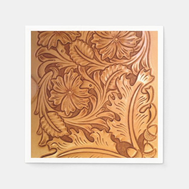 Guardanapo De Papel Couro russo do sudoeste do país, ao estilo ocident (Frente)