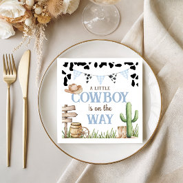 Guardanapo De Papel Cowboy Baby Shower Party Napkins