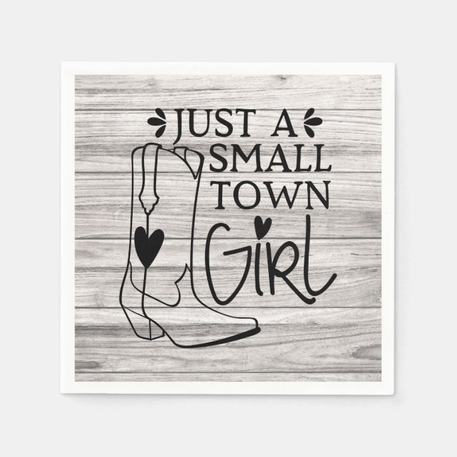 Guardanapo De Papel Cowboy Boots Cowgirl Country Girl Western (Frente)