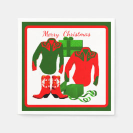 Guardanapo De Papel Cowboy Cowgirl Rodeo Western Shirts e Boots