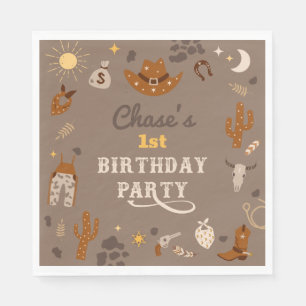 Guardanapo De Papel Cowboy Party Napkins   Partido Ocidental Napkins