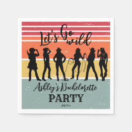 Guardanapo De Papel Cowboys deixa a festa de solteira selvagem de vinh