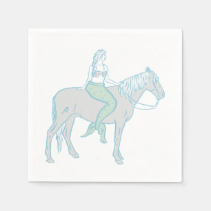 Guardanapo De Papel Cowgirl costeira