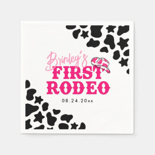 Guardanapo De Papel Cowgirl Disco Pink First Rodeo