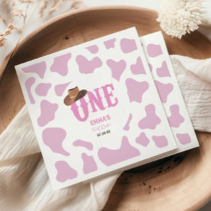 Guardanapo De Papel Cowgirl Rosa ONE First Rodeio primeiro aniversario