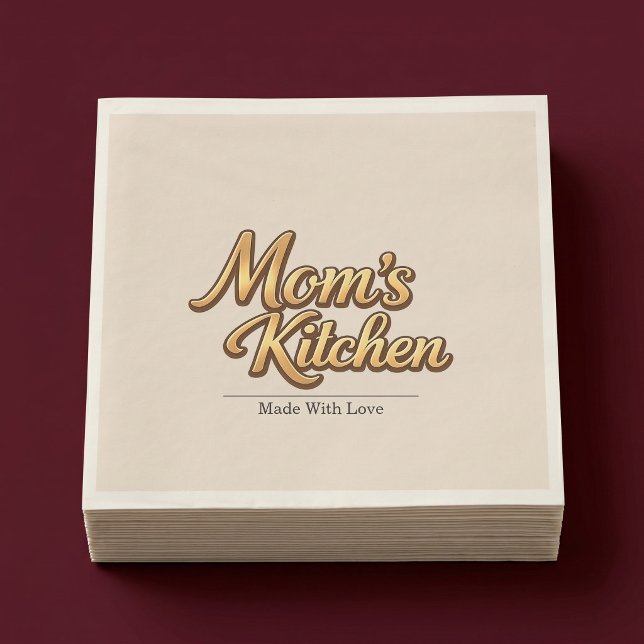 Guardanapo De Papel Cozinha Personalizada da Mamãe (Criador carregado)