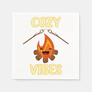 Guardanapo De Papel Cozy Campfire Vibes Marshmallow de sopa