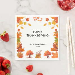 Guardanapo De Papel Cozy Fall Thanksgiving Dinner Party