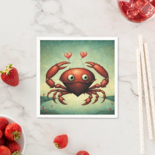 Guardanapo De Papel Crab Love