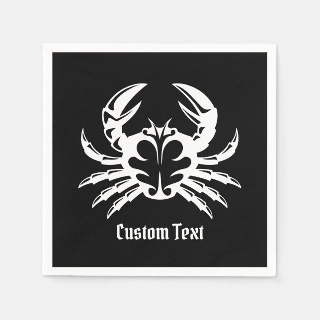 Guardanapo De Papel Crab White (Frente)